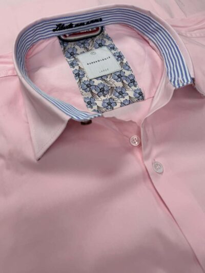 Chemise APOLLON rose unie