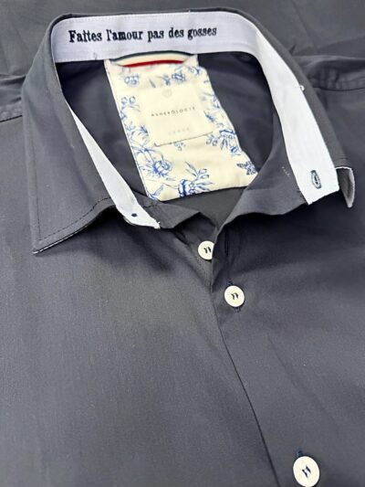 Chemise BENOIT marine unie