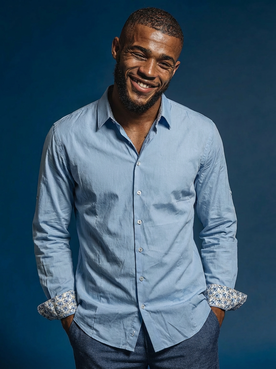 Chemise APOLLON ciel unie 1 Chemise APOLLON ciel unie