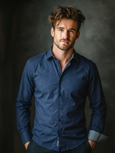 Chemise AUGUSTIN marine unie