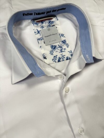 Chemise BENOIT blanche unie