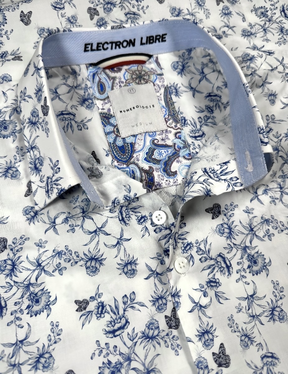 Chemise OWEN à motif floral bleu foncé 3 Chemise OWEN à motif floral bleu foncé – Image 2