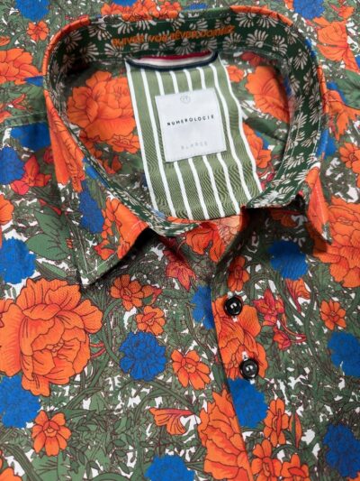 Chemise ROLAND à motif floral multicolore