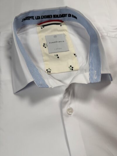 Chemise VICTORIEN blanche unie