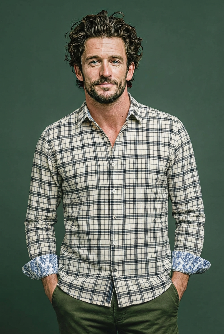 Chemise FIRMIN à carreaux marine 1 Chemise FIRMIN à carreaux marine