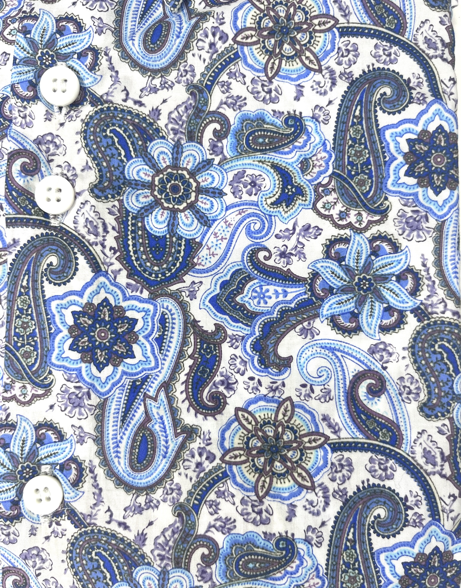 Chemise ITACHI à motif cachemire bleu 4 Chemise ITACHI à motif cachemire bleu – Image 3