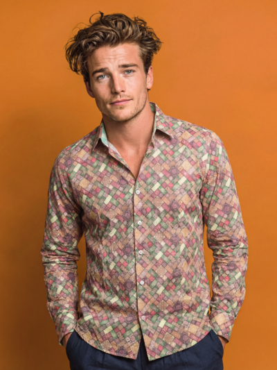 Chemise MAURIZIO à motif graphique multicolore
