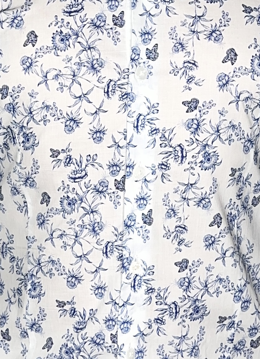 Chemise OWEN à motif floral bleu foncé 4 Chemise OWEN à motif floral bleu foncé – Image 3