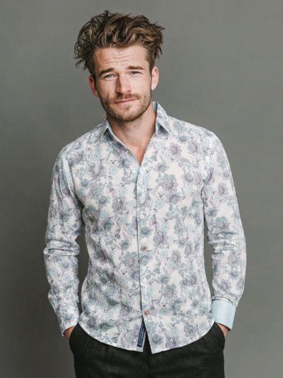 Chemise SALVATORE à motif floral multicolore
