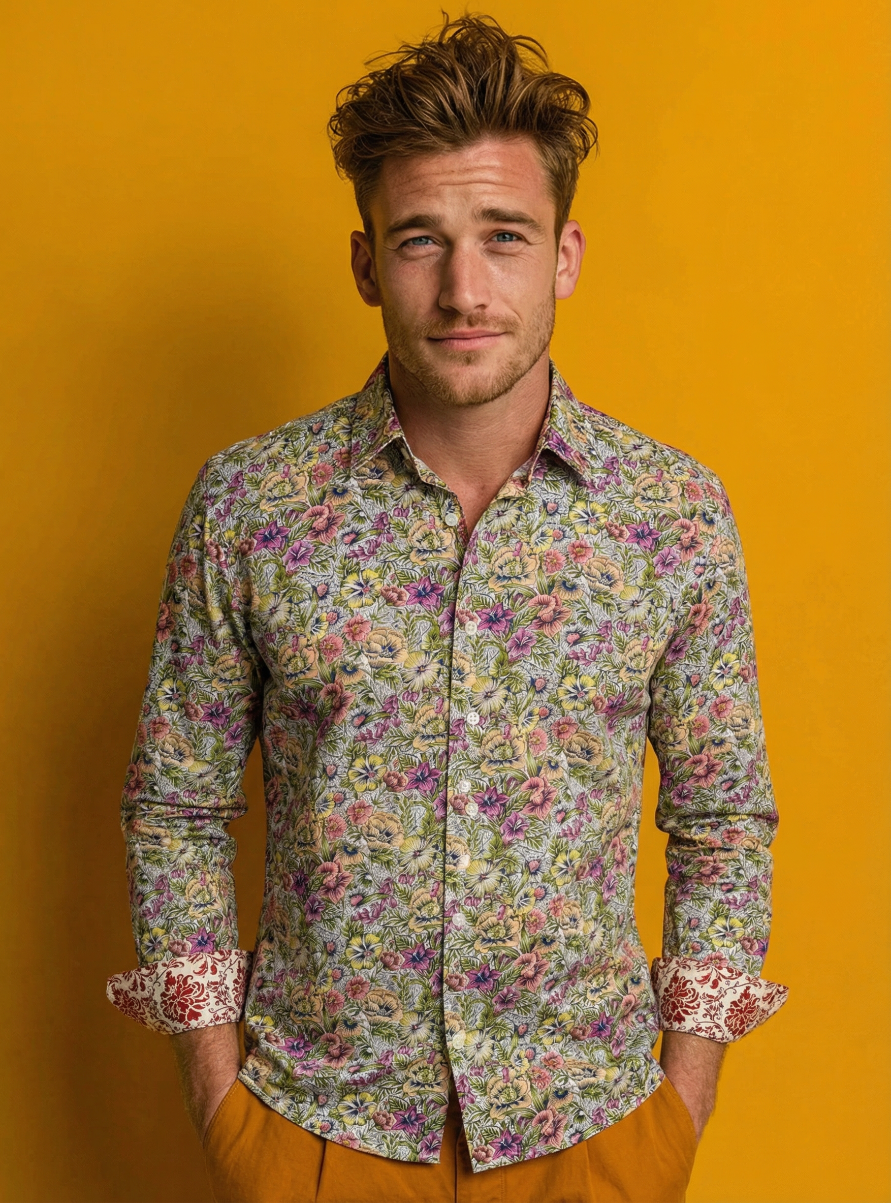 Chemise TORN à motif floral multicolore 1 Chemise TORN à motif floral multicolore